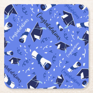 Porta-copo De Papel Quadrado Parabéns pela formatura