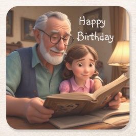 Porta-copo De Papel Quadrado Parabéns vovô