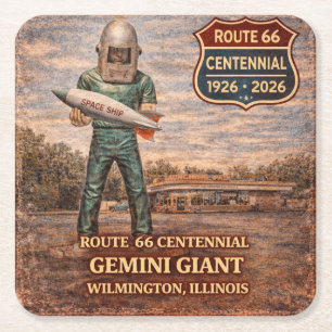 Porta-copo De Papel Quadrado Parada de Acessórios de Bar Gemini Giant Route 66