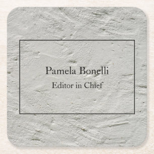 Porta-copo De Papel Quadrado Parede Cinza Profissional Única Clássica Simples