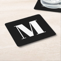 Partido moderno inicial personalizado branco preto