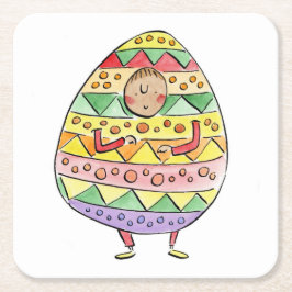 Porta-copo De Papel Quadrado Páscoa