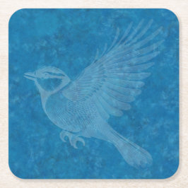 Porta-copo De Papel Quadrado Pássaro Voador