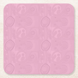 Porta-copo De Papel Quadrado Pastel Pink Mother's Day Collection