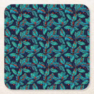 Porta-copo De Papel Quadrado Patterno do Fir de Natal- 82397