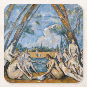 Porta-copo De Papel Quadrado Paul Cezanne - As Grandes Banhistas