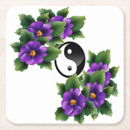 Porta-copo De Papel Quadrado Paz bonito