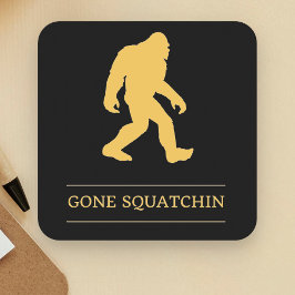 Porta-copo De Papel Quadrado Pé grande engraçado Squatchin ido Sasquatch
