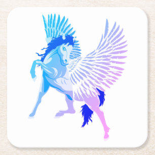 Porta-copo De Papel Quadrado Pegasus Mitologia Grega Cavalo Alado