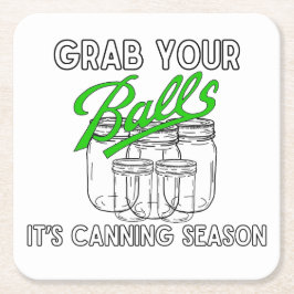 Porta-copo De Papel Quadrado Pegue seus potes... é a estação de latas