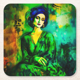 Porta-copo De Papel Quadrado Pensamentos profundos