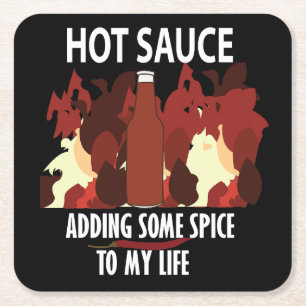 Porta-copo De Papel Quadrado Pepper Vermelho-Chili Vermelho de Fogo Quente-Molh