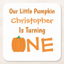 Porta-copo De Papel Quadrado Pequeno primeiro aniversario