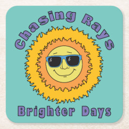 Porta-copo De Papel Quadrado Percorrendo Rays