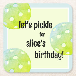 Porta-copo De Papel Quadrado Personalização Verde de Esportes de Festa de Piceb