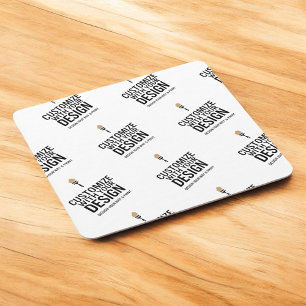 Porta-copo De Papel Quadrado Personalizado Empresa Marca Minimalista Personaliz