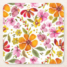 Personalizado Finalmente Floral Aquarela