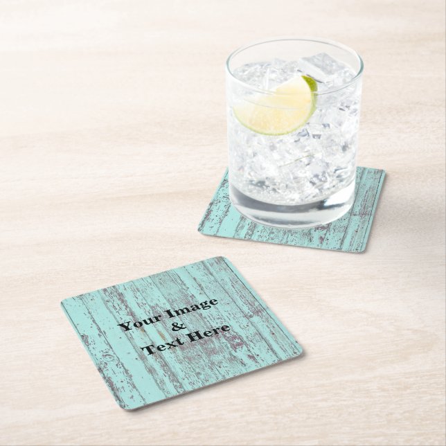 Porta-copo De Papel Quadrado Personalizado Personalizado Sua Própria Foto Praça (Insitu)