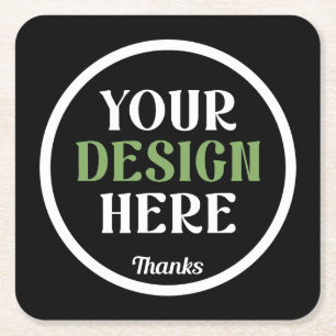 Porta-copo De Papel Quadrado personalizado, único, elegante e minimalista hersh
