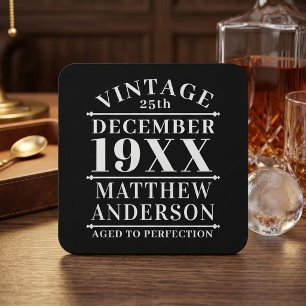 Porta-copo De Papel Quadrado Personalizado Vintage Envelhecido à Perfeição