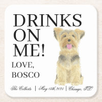 Personalizado Yorkie Yorkshire Terrier Wedding