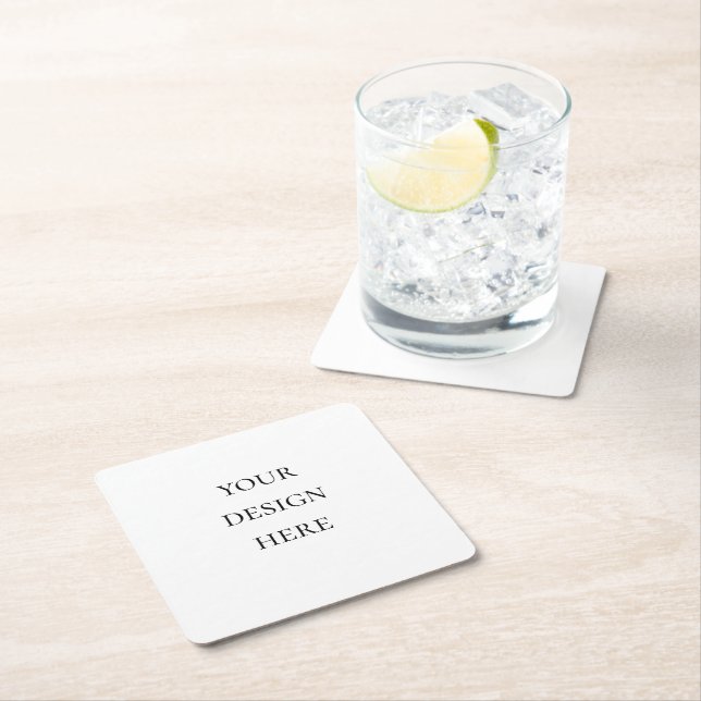 Porta-copo De Papel Quadrado Personalizar ou personalizar (Insitu)