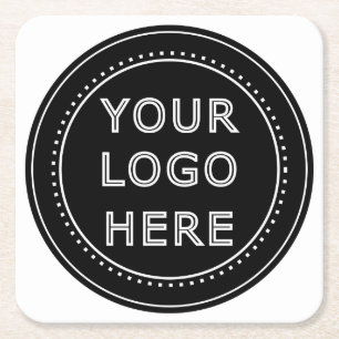 Porta-copo De Papel Quadrado Personalizável, elegante, ousado e refinado