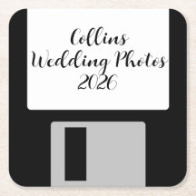 Personalize Fotos de Casamento Suporte de Disco Fl