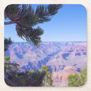 Porta-copo De Papel Quadrado Perspectiva do Grand Canyon - Arizona - Porta copo