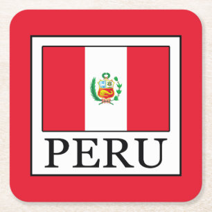 Porta-copo De Papel Quadrado Peru