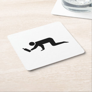 Porta-copo De Papel Quadrado Pessoas bêbedos