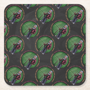 Porta-copo De Papel Quadrado Pessoas da piscina do tiro não