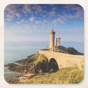 Porta-copo De Papel Quadrado Phare du Pequeno Minou (farol de Minou) France