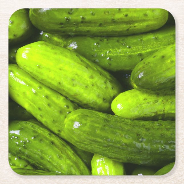 Porta-copo De Papel Quadrado Picles Picle Lover Gift Pickle Ball Personalizar (Frente)