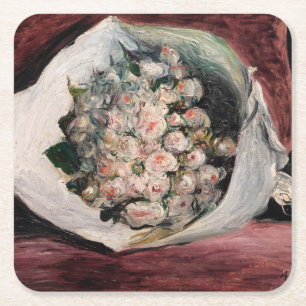 Porta-copo De Papel Quadrado Pierre-Auguste Renoir - Buquê em uma Caixa