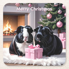 Porta-copo De Papel Quadrado Pigres-guineenses e presentes no Natal