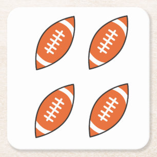 Porta-copo De Papel Quadrado Pillo de ilustração do futebol americano