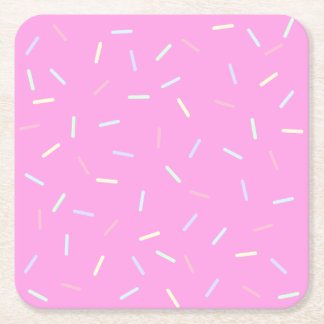 Porta-copo De Papel Quadrado Pink Sprinkles Print Paper Bowl