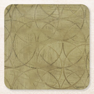 Porta-copo De Papel Quadrado Pintura de Círculos Ligados por Jennifer Goldberg