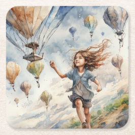 Porta-copo De Papel Quadrado pipa voadora