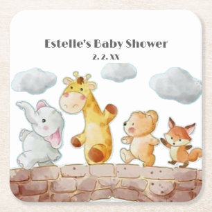 Porta-copo De Papel Quadrado Placa de papel