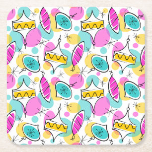 Porta-copo De Papel Quadrado Placa de porta copos Multi 360