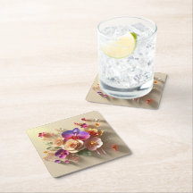 Placa de saudação 3D do primavera Blossomo - Rosas