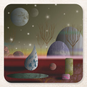 Porta-copo De Papel Quadrado Planeta Das Portas copos De Papel De Formas