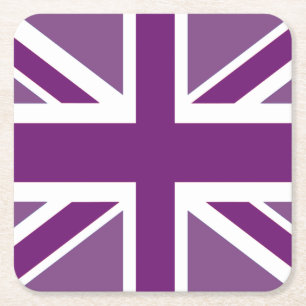 Porta-copo De Papel Quadrado Platinum Jubilee British Union Jack Flag Square Pa