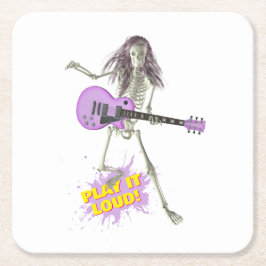 Porta-copo De Papel Quadrado Play It Loud! 