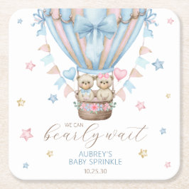 Porta-copo De Papel Quadrado Podemos Ir Esperar Garota Grelha Grelha Sprinkle