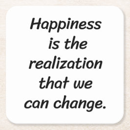 Porta-copo De Papel Quadrado Podemos Mudar A Porta copos De Papel