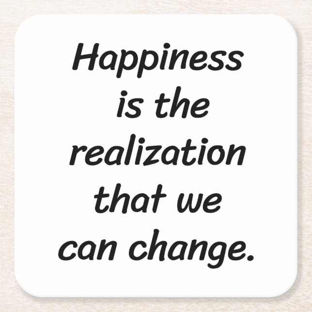 Porta-copo De Papel Quadrado Podemos Mudar A Porta copos De Papel (Frente)