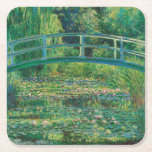 Porta-copo De Papel Quadrado Ponte Japonesa (Water-Lily Pond), Monet<br><div class="desc">Oscar-Claude Monet (14 de novembro de 1840 - 5 de dezembro de 1926) era pintor francês, fundador da pintura impressionista francesa e o praticante mais consistente e prolífico da filosofia do movimento de expressar as suas percepções antes da natureza, especialmente quando aplicada à pintura da paisagem aérea. O termo "Impressionismo"...</div>
